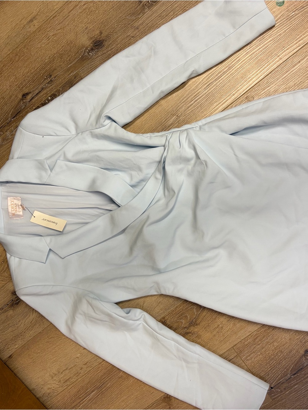 Francesca's Collections Light Blue Long Sleeve Dress